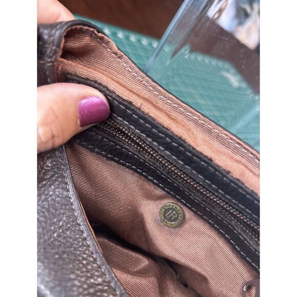 Leopard Print & Brown Leather Crossbody Bag With Gold Clasp Ralph Lauren - Picture 3 of 4